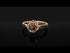 A lady's Rose Black Diamond Ring - Elena no. 14